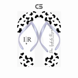 Chinelo Personalizado Formatura Nome e Iniciais Manchinhas